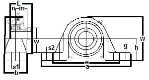 FHP208-40mmG Pillow Block Standard Shaft Height 40mm Bearing