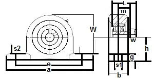 FHPWC206-30mm Pillow Block Cast Iron 30mm Bearing