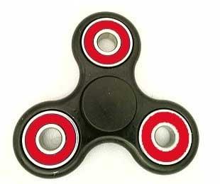 Fidget Hand Spinner Toy - Center Stainless Steel Shielded Bearing & red Outer Bearing 42Q