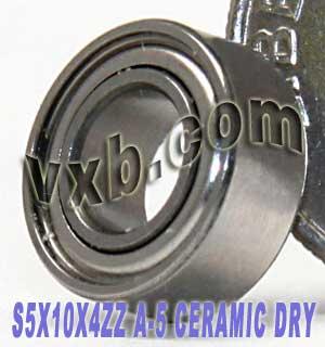 Fishing Hybrid Ceramic 5x10 Dry Bearing 5x10x4 Shielded ABEC-5 Quality