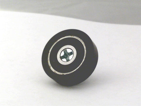 Flat Nylon Ball Bearing - 20mm Black Plastic Tire for sliding doors & windows