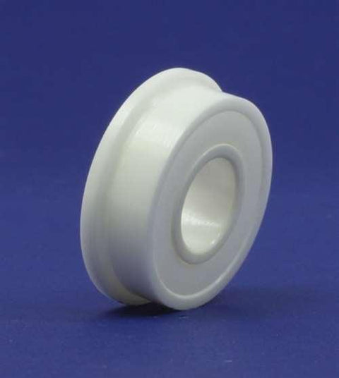 FR2-5-2RS Full Ceramic Flanged Bearing 1/8" x 5/16x9/64 inch ZrO2