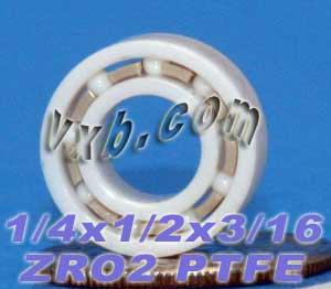 Full Ceramic Bearing 1/4x1/2x3/16 inch Miniature