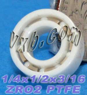 Full Ceramic Bearing 1/4x1/2x3/16 inch Miniature