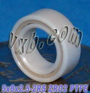 Full Ceramic Sealed Bearing 5x8x2.5mm ZrO2 Miniature