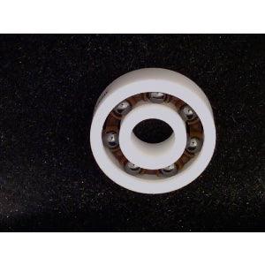 Full Ceramic ZrO2 608 Miniature Ball Bearing: Si3N4 Balls, Nylon Cage 8x22x7mm