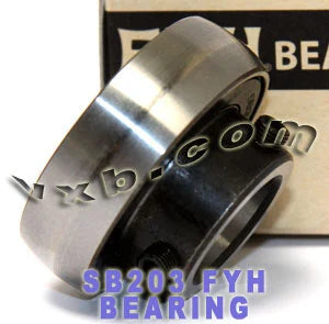 FYH Bearing 17mm Bore SB203 Axle Insert Ball Mounted Bearing