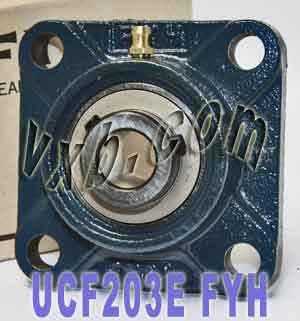 FYH Bearing UCF-203 17mm Square Flanged Mounted Bearing
