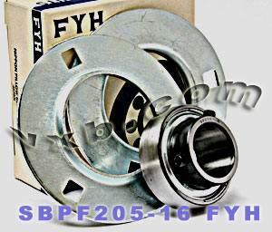 FYH SBPF205-16 1 Stamped round 3-Bolt Flanged Mounted Bearing