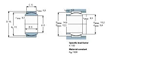 GE6C Maintenance Free Spherical Plain Bearing 6mm Steel - PTFE composite