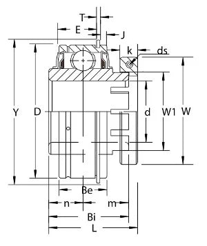 GER207-23 Bearing Insert GRIP-IT 360 Degree 1 7/16