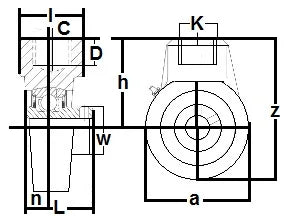 GRHA210-29 Hanger Bearing GRIP-IT 360 degree 1 13/16 Inch Bearing