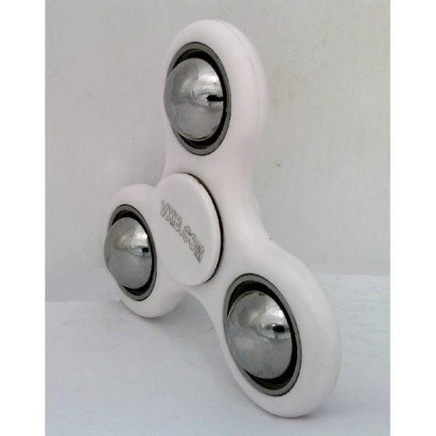 Heavy High Speed white Fidget Hand Spinner Toy - Center full Ceramic Bearing & Outer Counterweight 42Q