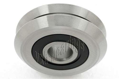 Hybrid Ceramic RM2-2RS 3/8" Si3N4 V-Groove Guide Bearing