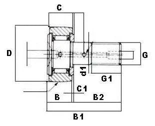 KR72 72mm Cam Follower Needle Roller Bearing