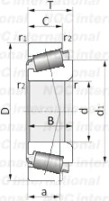 L544091/118 Tapered Roller Bearing 231.775 x 300.038 x 33.338mm