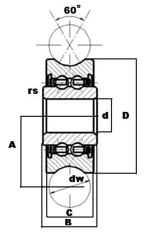 LFR5206-25KDD 25mm ID x 25mm U-Groove Track Roller Bearing Track
