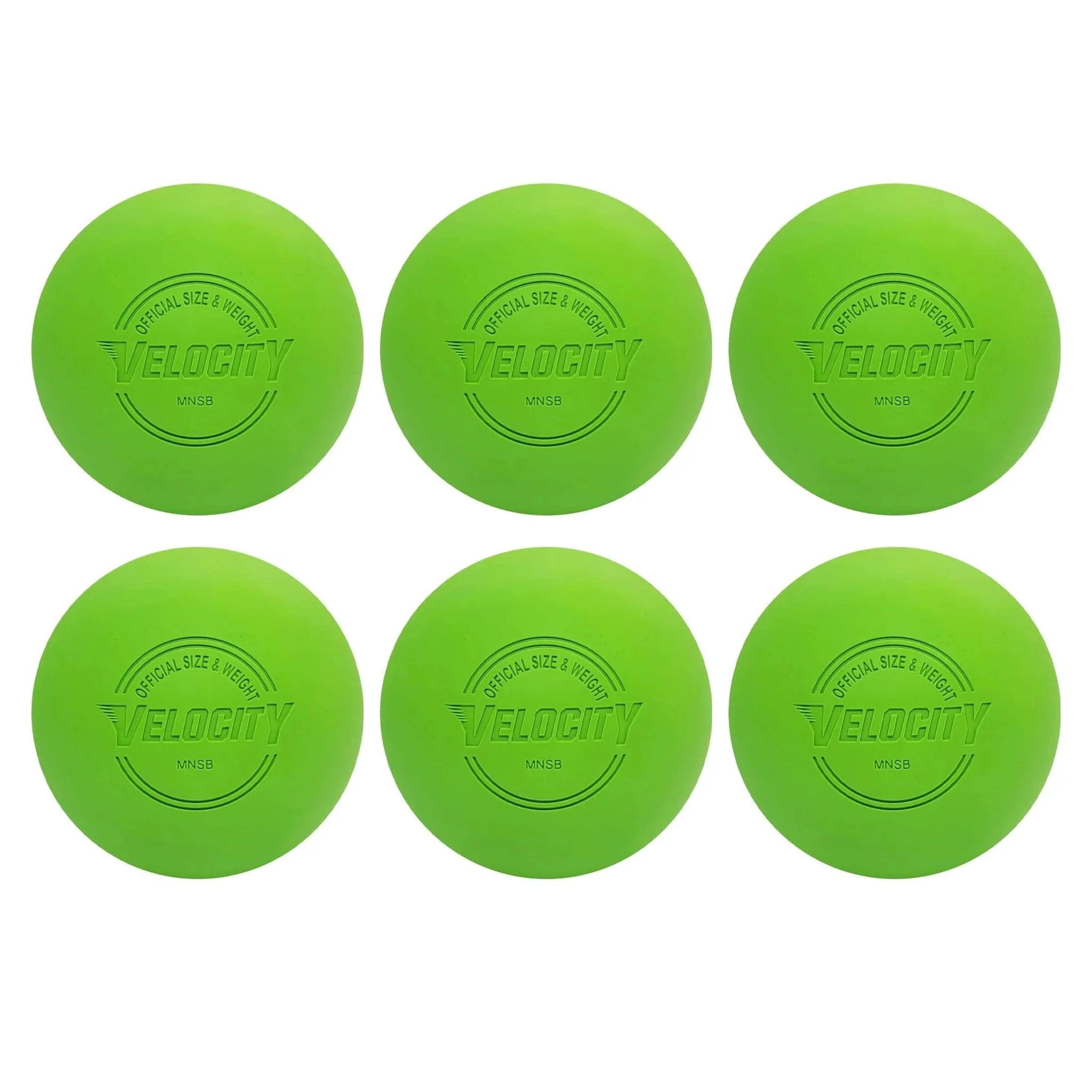 BALMINUM16×6.1/2 official practice lacrosse balls - Lime Green Packs av
