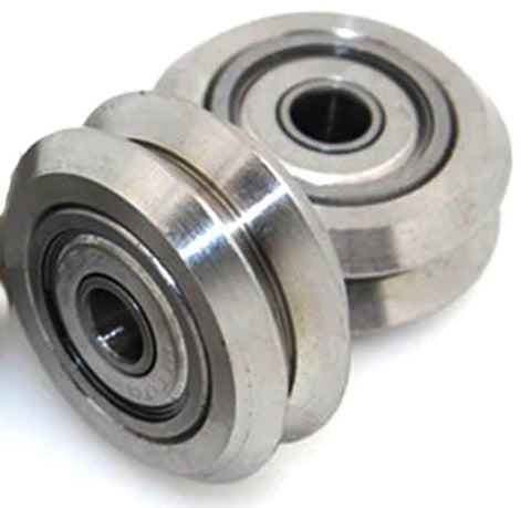 Linear Motion Guide Way 5x24.5x5.6mm V Groove Steel Track Roller Bearing
