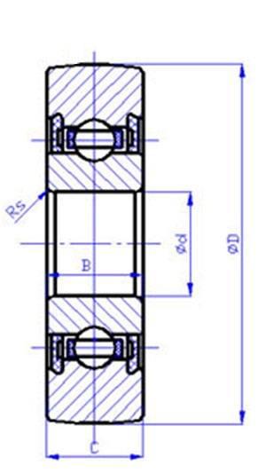 LR205NPPU Track Roller Bearing 25x62x15mm - Sealed Cam Follower