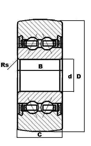 LR5006NPP Track Roller 2-Row Bearing 30x62x19mm - Sealed Cam Follower