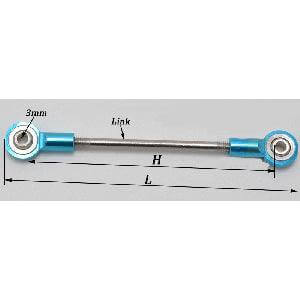 M3 49mm (1.92" Inch) Long Miniature Rod End Linkage - VXB Ball Bearings
