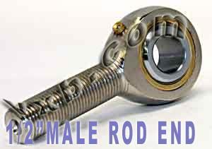 Male Rod End 1/2 POSB8L Left Hand Bearing