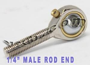 Male Rod End 1/4 POSB4L Left Hand Bearing