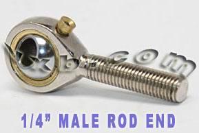 Male Rod End 1/4 POSB4L Left Hand Bearing