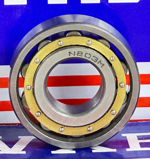 N203M Cylindrical Roller Bearing 17x40x12 Cylindrical Bearing