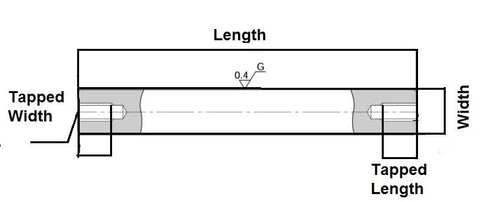 NB Linear Systems SFW20 1 1/4 Tapped Shaft 53.875 Length Inch Linear
