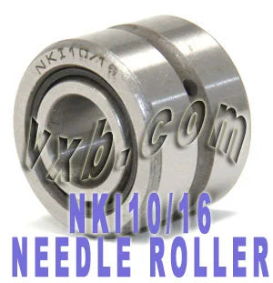 NKI10/16 Needle Roller Bearing 10x22x16mm - Machined Type