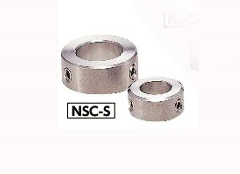 NSC-10-8-S NBK Steel Collar - Set Screw Hex Socket SUSXM7 Type - NBK - One Collar Made in Japan - VXB Ball Bearings
