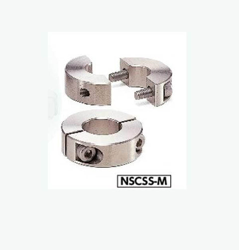 NSCSS-10-12-M NBK Set Collar Split type - Steel Electroless Nickel Plating One Collar Made in Japan