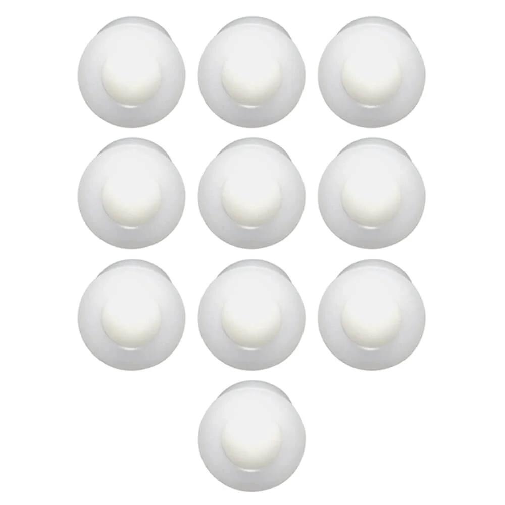 10 Pack 1-Inch Roller Ball Transfer Units, Nylon Wheels With Galvanized Steel Base For Smooth Cargo Handling And Conveyor Tables