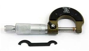 Old School Micrometer Bearing Measuring Tool 0-25mm OD Micrometers Measure Tool Set 0.01mm