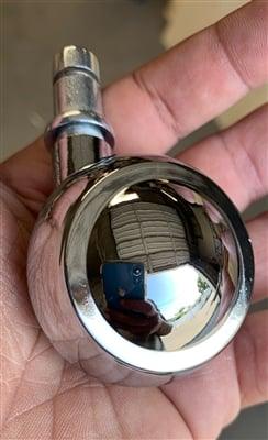 100-Pack 1.5" Shepherd Round ball Metal - Chrome Plating Caster Wheel