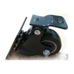 100-Pack 2" Heavy Duty Black - Caster Wheel - Brakes