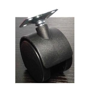 100-Pack Black Plastic Caster Wheel 30mm - Plate Caster