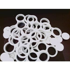 100-Pack Fidget Hand Spinner White Frame - 2 Caps