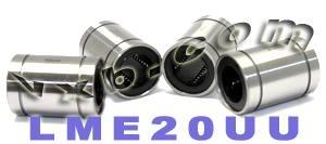 4-Pack LME20UU 20mm Ball Bushing 20x32x45 Linear Motion Bearings