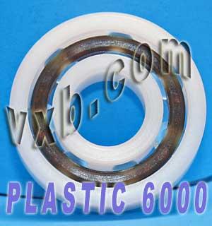 Acetal/POM Plastic Bearing 6000 - Glass Balls - 10x26x8mm