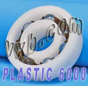 Acetal/POM Plastic Bearing 6000 - Glass Balls - 10x26x8mm