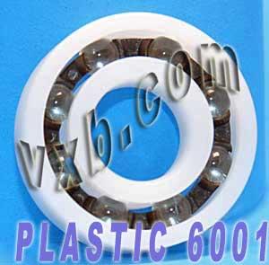 Acetal/POM Plastic Bearing 6001 - Glass Balls - 12x28x8mm