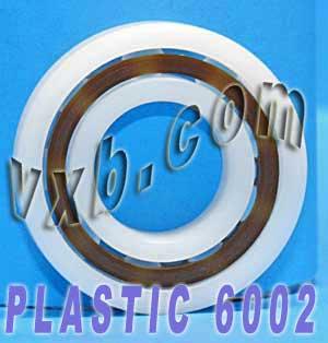 Acetal/POM Plastic Bearing 6002 - Glass Balls - 15x32x9mm