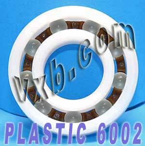Acetal/POM Plastic Bearing 6002 - Glass Balls - 15x32x9mm