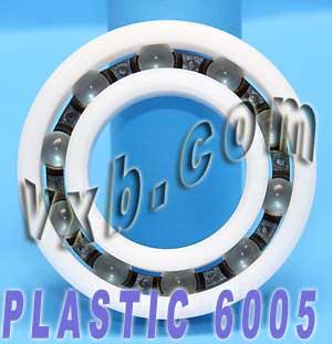 Acetal/POM Plastic Bearing 6005 - Glass Balls - 25x47x12mm