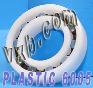 Acetal/POM Plastic Bearing 6005 - Glass Balls - 25x47x12mm