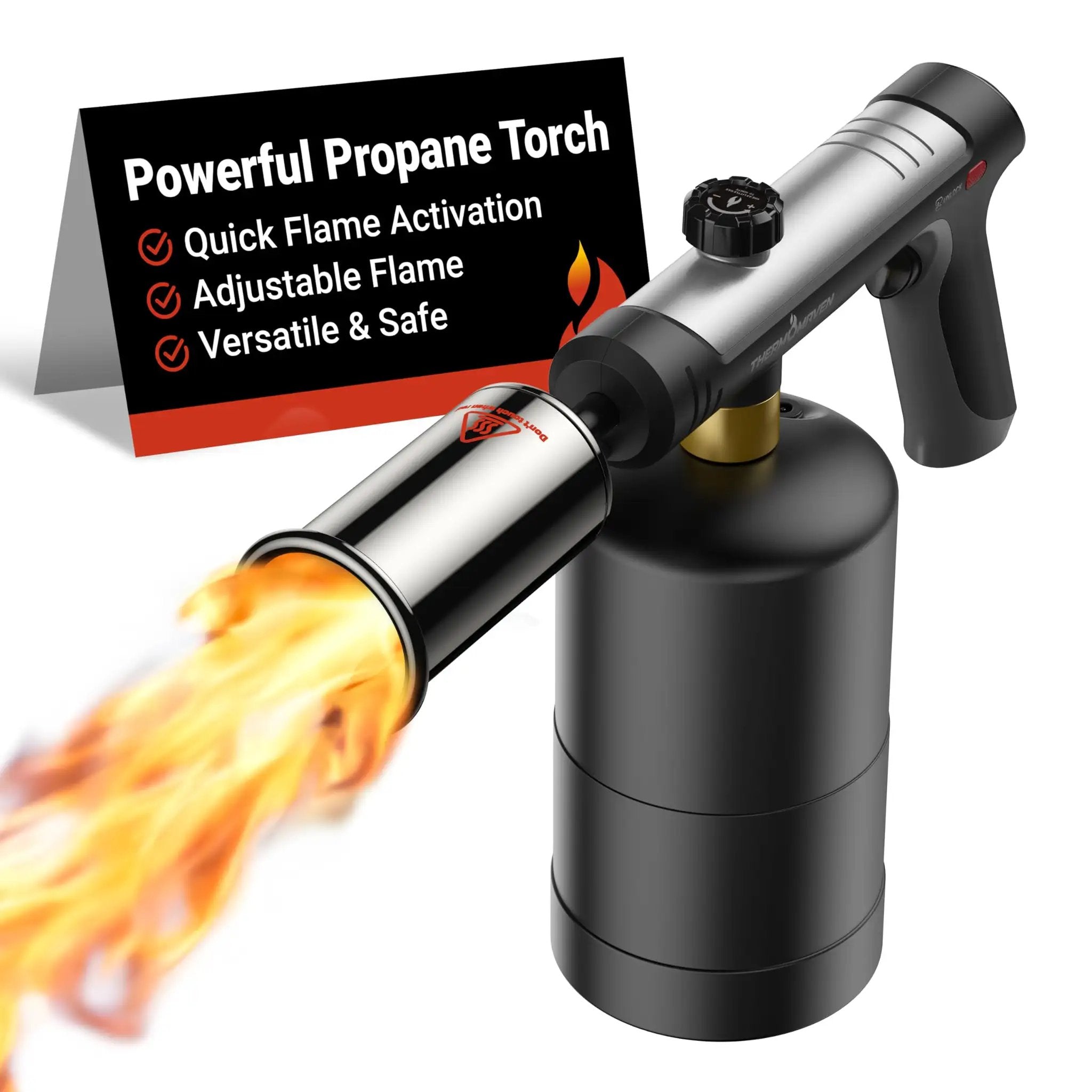 Propane Kitchen Torch With One Touch Max Fire Safety L