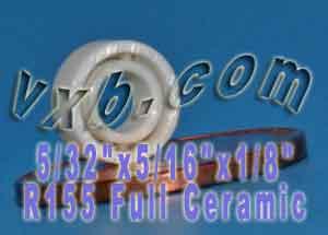 R155 Full Ceramic Bearing 5/32x5/16x1/8 inch Miniature Bearing